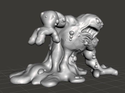 RADIOACTIVE MONSTER MINIATURE MODEL FOR SCIFI OR FANTASY GAMES RPG DND 3D Print Model