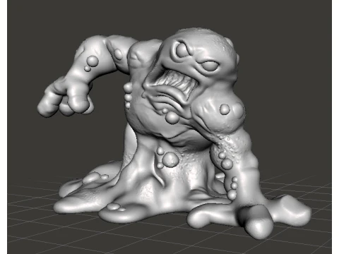 RADIOACTIVE MONSTER MINIATURE MODEL FOR SCIFI OR FANTASY GAMES RPG DND 3D Print Model