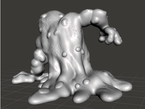 RADIOACTIVE MONSTER MINIATURE MODEL FOR SCIFI OR FANTASY GAMES RPG DND 3D Print Model