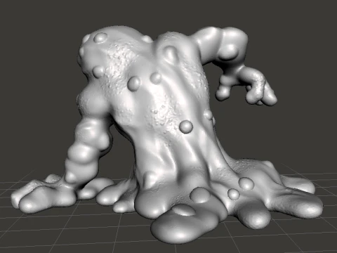 RADIOACTIVE MONSTER MINIATURE MODEL FOR SCIFI OR FANTASY GAMES RPG DND 3D Print Model