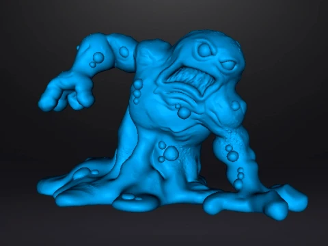 RADIOACTIVE MONSTER MINIATURE MODEL FOR SCIFI OR FANTASY GAMES RPG DND 3D Print Model