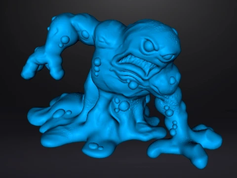 RADIOACTIVE MONSTER MINIATURE MODEL FOR SCIFI OR FANTASY GAMES RPG DND 3D Print Model