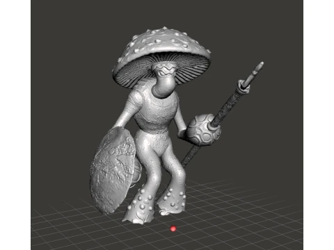 MYCONID WARRIOR MINIATURE MODEL FOR FANTASY GAMES RPG AND DND 3D 프린트 모델