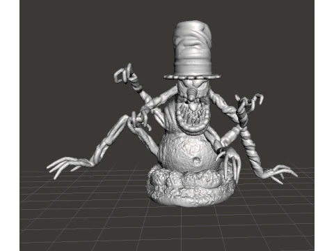MUTANT SNOWMAN MONSTER MINIATURE MODEL FOR FANTASY HORROR GAMES RPG DND 3D Print Model