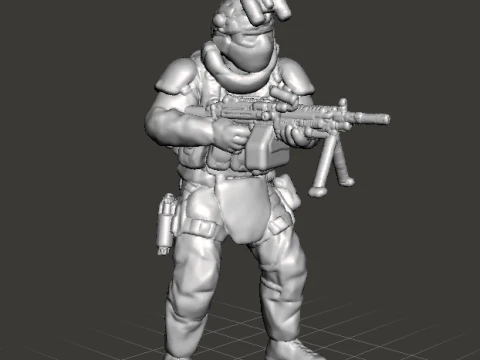 VELIKAN OPERATOR MINIATURE MODEL FOR SCIFI OR WARGAMES RPG DND 3D Druckmodell