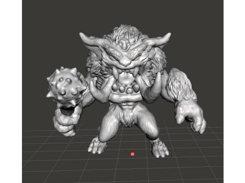 GREMLIN OGRE MINIATURE MODEL FIGURE FOR FANTASY GAMES RPG DND 3D Druckmodell
