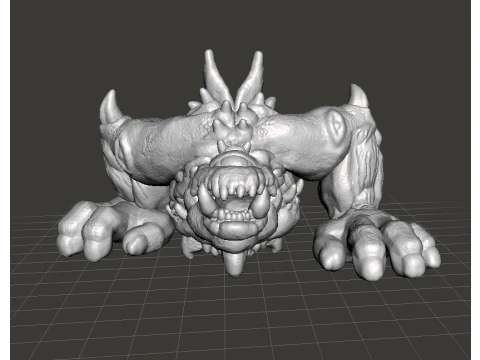 6MM CYCLOPEAN DEMON MINIATURE MODEL FANTASY OR SCIFI GAMES RPG 3D Baskı Modeli