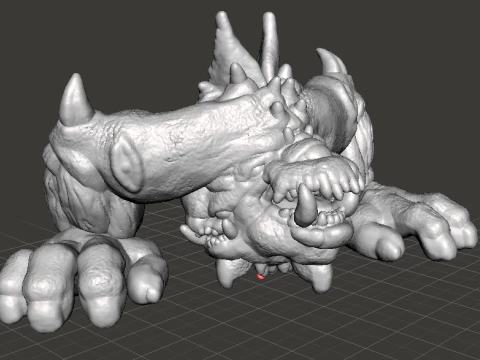 6MM CYCLOPEAN DEMON MINIATURE MODEL FANTASY OR SCIFI GAMES RPG 3D Print Model