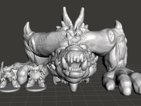 6MM CYCLOPEAN DEMON MINIATURE MODEL FANTASY OR SCIFI GAMES RPG 3D Print Model