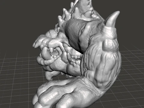 6MM CYCLOPEAN DEMON MINIATURE MODEL FANTASY OR SCIFI GAMES RPG 3D Print Model