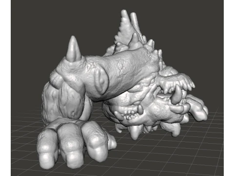 6MM CYCLOPEAN DEMON MINIATURE MODEL FANTASY OR SCIFI GAMES RPG 3D Print Model