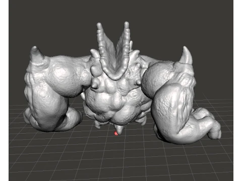 6MM CYCLOPEAN DEMON MINIATURE MODEL FANTASY OR SCIFI GAMES RPG 3D Print Model