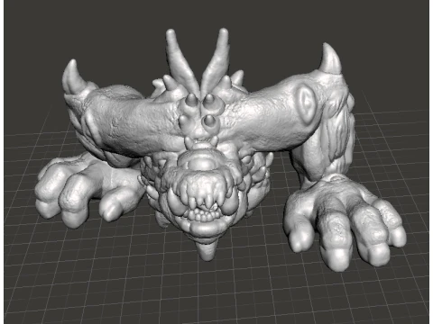 6MM CYCLOPEAN DEMON MINIATURE MODEL FANTASY OR SCIFI GAMES RPG 3D Print Model