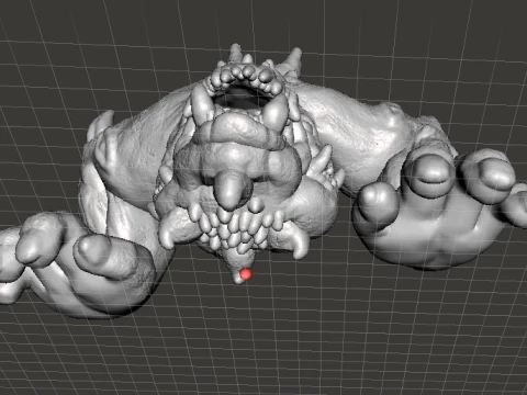 6MM CYCLOPEAN DEMON MINIATURE MODEL FANTASY OR SCIFI GAMES RPG 3D Print Model