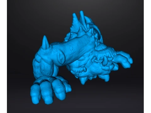 6MM CYCLOPEAN DEMON MINIATURE MODEL FANTASY OR SCIFI GAMES RPG 3D Print Model