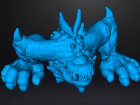 6MM CYCLOPEAN DEMON MINIATURE MODEL FANTASY OR SCIFI GAMES RPG 3D Print Model