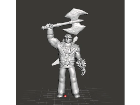 MODELO EN MINIATURA DE LEYENDA BRUTAL DE EDDIE PARA JUEGOS DE HORROR DE FANTASÍA RPG DND Modelo de impresión 3D
