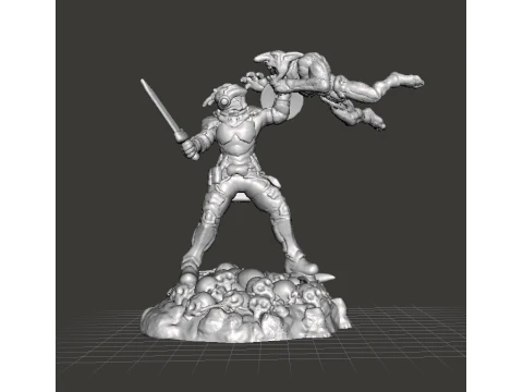 GOBLIN SLAYER DOOM TRIBUTE MINIATURE MODEL FIGURE FOR FANTASY GAMES RPG DND 3Dプリントモデル