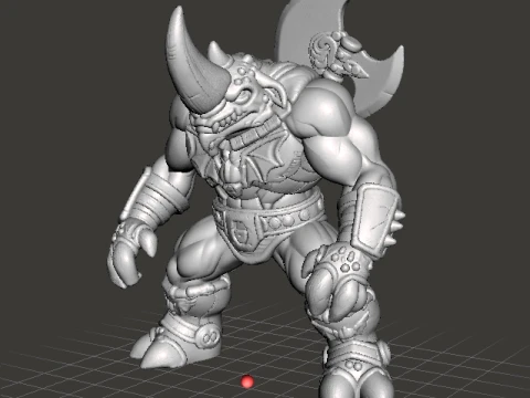 RHYNOSE MINIATURE MODEL FIGURE FOR FANTASY GAMES RPG DND Modelo de impresión 3D