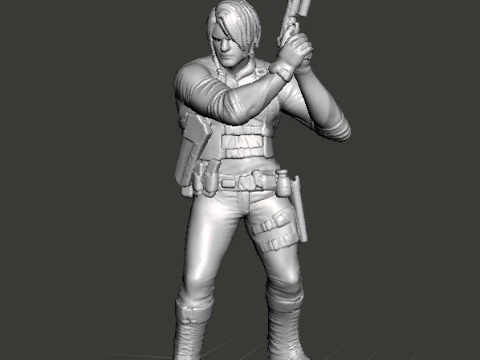 RE9 LEON MINIATURE MODEL FOR HORROR OR FANTASY GAMES RPG DND 3D Print Model