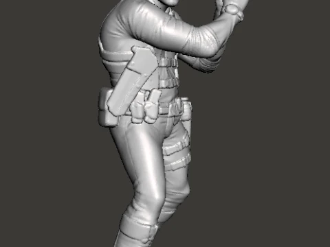 RE9 LEON MINIATURE MODEL FOR HORROR OR FANTASY GAMES RPG DND 3D Print Model