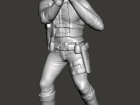 RE9 LEON MINIATURE MODEL FOR HORROR OR FANTASY GAMES RPG DND 3D Print Model