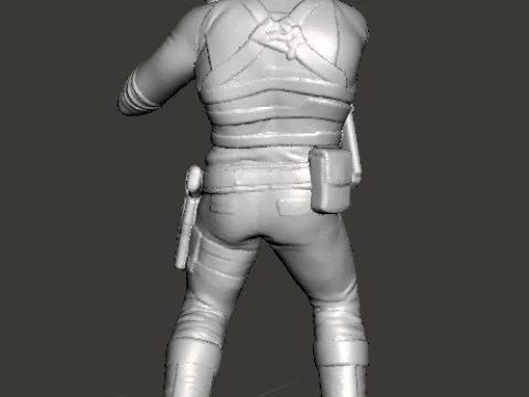 RE9 LEON MINIATURE MODEL FOR HORROR OR FANTASY GAMES RPG DND 3D Print Model
