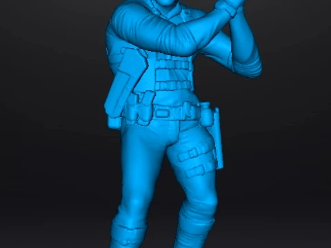 RE9 LEON MINIATURE MODEL FOR HORROR OR FANTASY GAMES RPG DND 3D Print Model