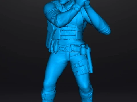 RE9 LEON MINIATURE MODEL FOR HORROR OR FANTASY GAMES RPG DND 3D Print Model