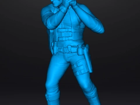 RE9 LEON MINIATURE MODEL FOR HORROR OR FANTASY GAMES RPG DND 3D Print Model