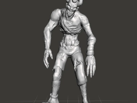 SPLATTERHOUSE ZOMBIE CLOWN MODEL FIGURE FOR HORROR AND FANTASY GAMES RPG DND 3D Print Model