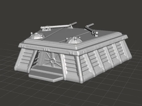 6MM SCALE SW BUNKER MINIATURE MODEL FOR SCIFI GAMES 3D Print Model