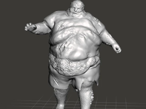 RE WHOPPER MINIATURE MODEL FIGURE FOR FANTASY OR HORROR GAMES RPG DND 3D Print Model