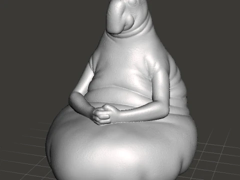 HOMUNCULUS LOXODONTUS MINIATURE MODEL FIGURE FOR FANTASY OR HORROR GAMES RPG DND 3D Print Model