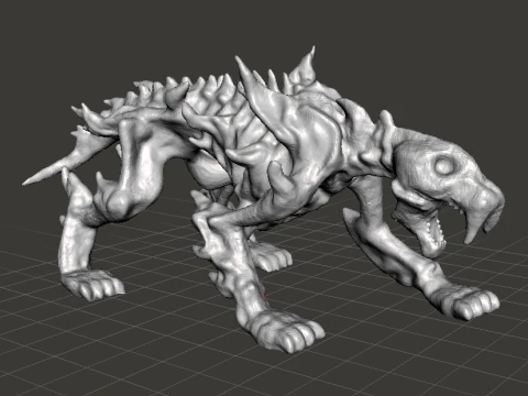 HELLTIGER MONSTER MINIATURE MODEL FANTASY GAMES RPG DND 3D printmodel