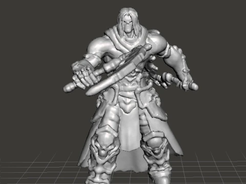 DARKSIDERS DEATH MINIATURE MODEL FIGURE FOR FANTASY GAMES RPG DND 3D Print Model
