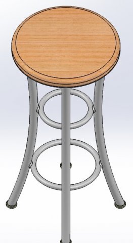 bar stool Modelo 3D .c4d .max .obj .3ds .fbx .stl .blend 