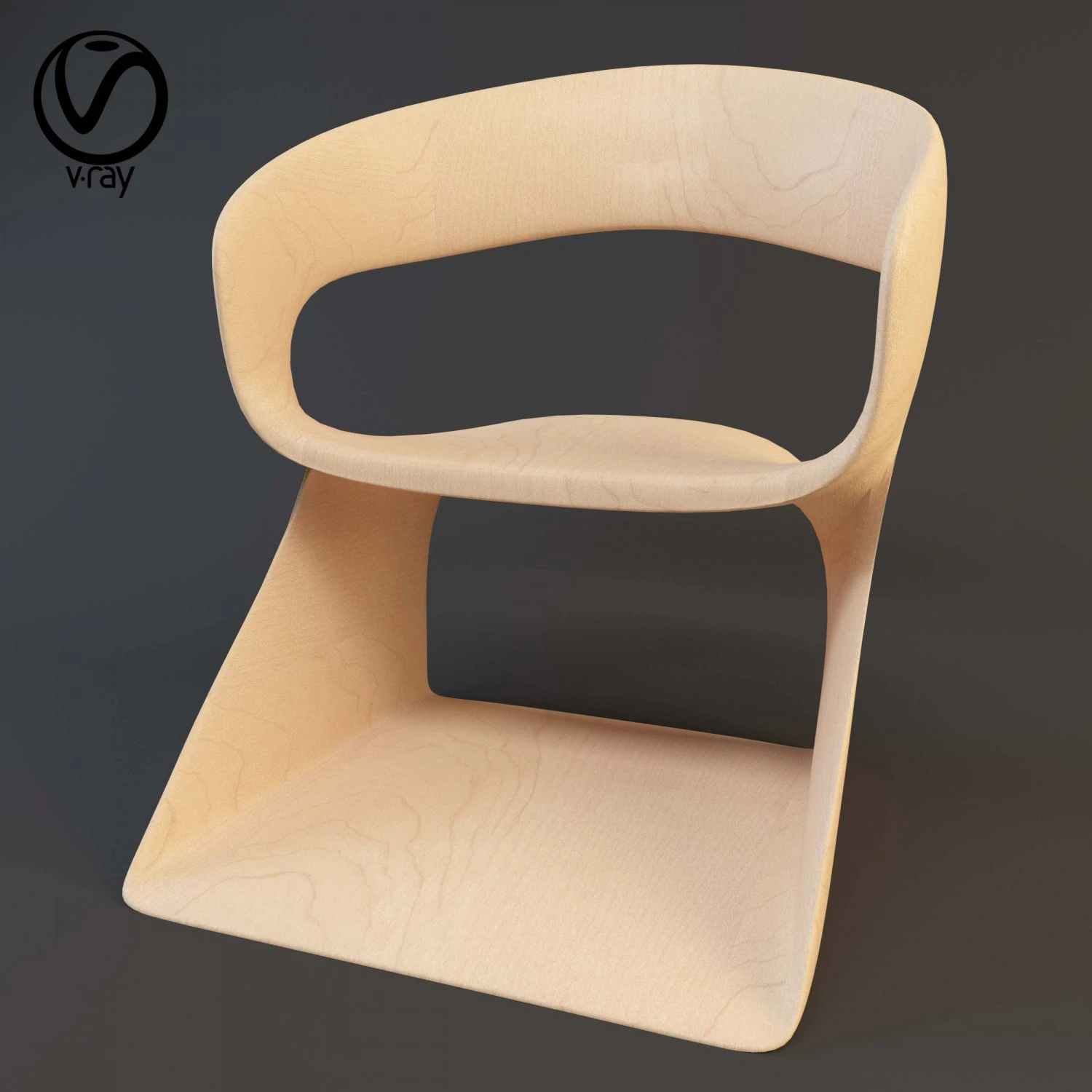 minimal chair 3D Model .c4d .max .obj .3ds .fbx .stl .blend