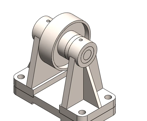 design and assembly of pulley 3D Model .c4d .max .obj .3ds .fbx .stl .blend 