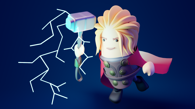 cutethor 3D 모델 .c4d .max .obj .3ds .fbx .stl .blend