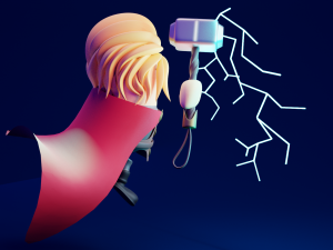 cutethor 3D 모델