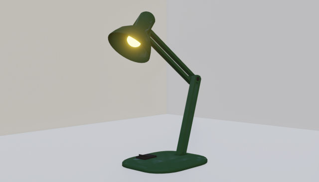 Table lamp 3D Model .c4d .max .obj .3ds .fbx .stl .blend 