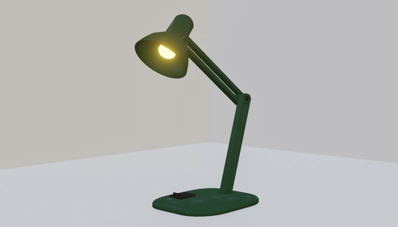 Table lamp 3D Model .c4d .max .obj .3ds .fbx .stl .blend