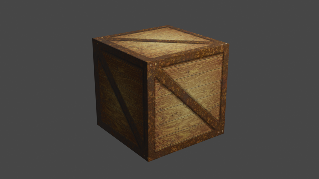 wooden box 3D Model .c4d .max .obj .3ds .fbx .stl .blend 
