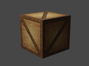 wooden box 3D Model