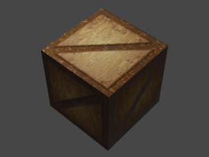 wooden box 3D Model