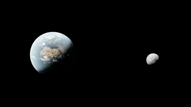 Earth and moon Model 3D .c4d .max .obj .3ds .fbx .stl .blend 