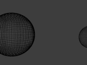Earth and moon 3D Model