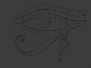 Eye Ra symbol Symbols of ancient Egypt pack Modello 3D
