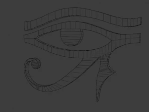 Eye Ra symbol Symbols of ancient Egypt pack 3D Model